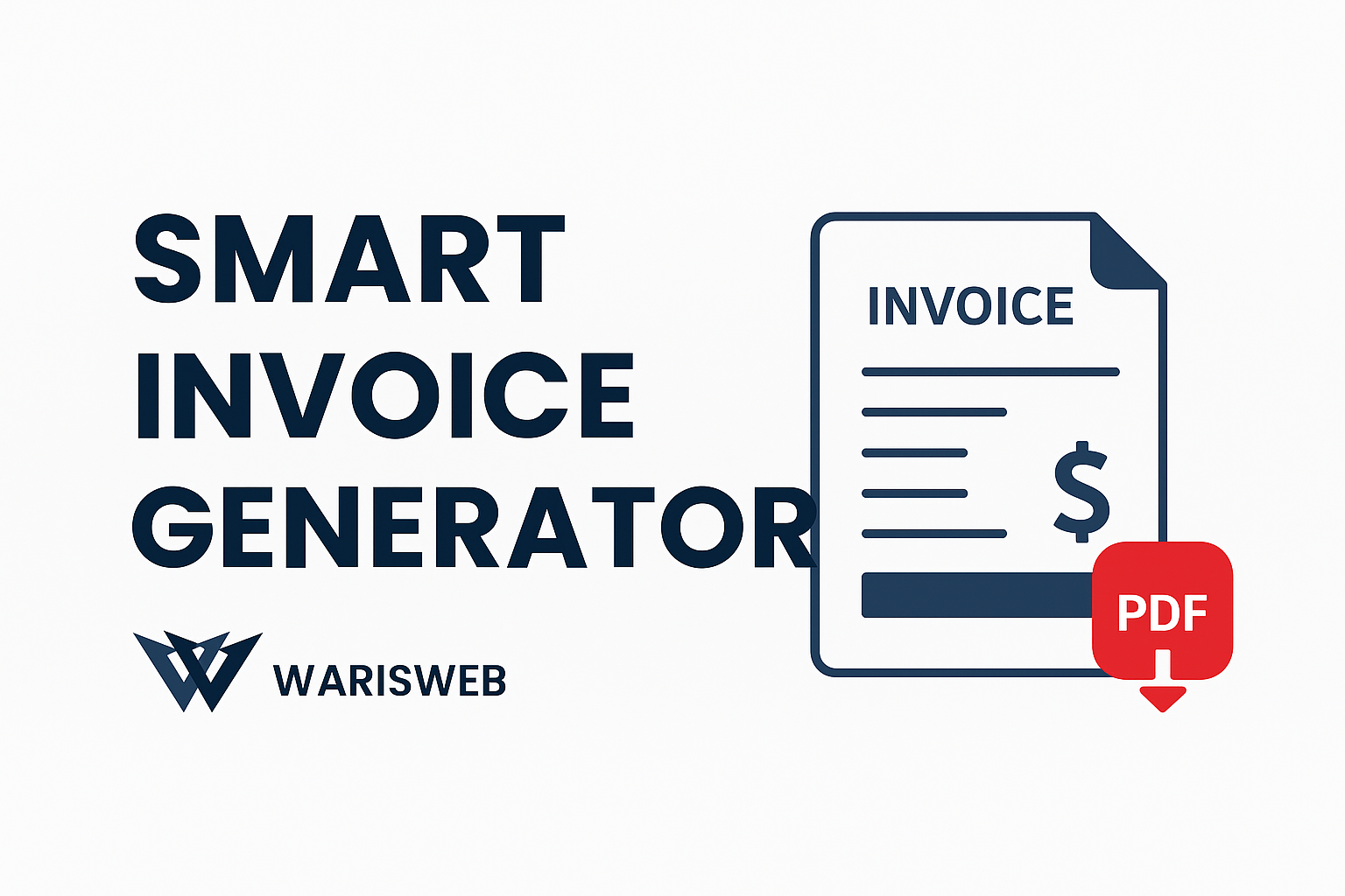 Invoice generator Free invoice maker Online invoice generator Download invoice PDF Small business invoice tool Invoice builder for freelancers